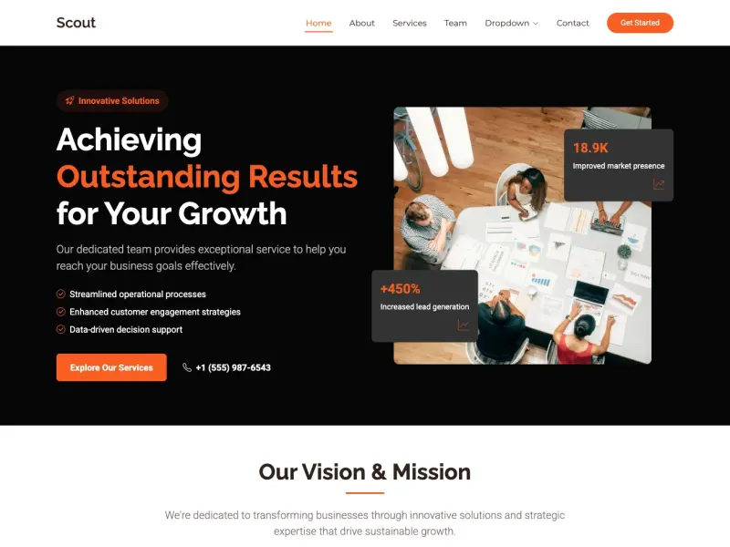 Scout - Multipurpose Bootstrap Website Template